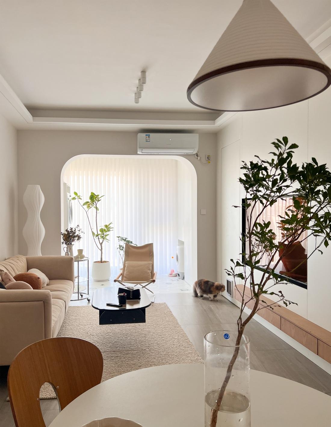 奶油北欧风精装房改造,90 后新人的温馨二人居-13