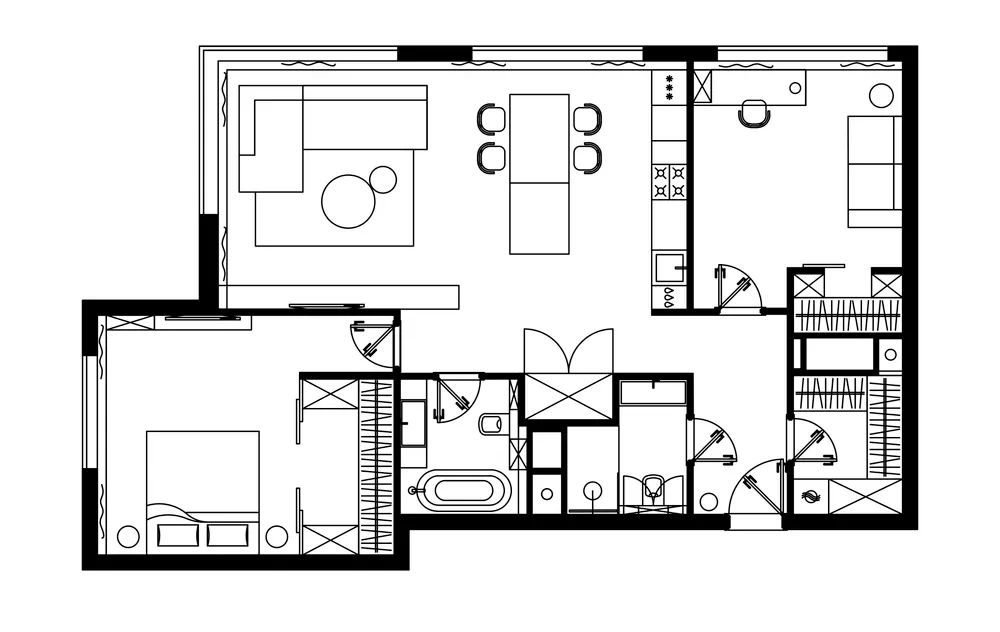 97㎡现代简奢公寓-11