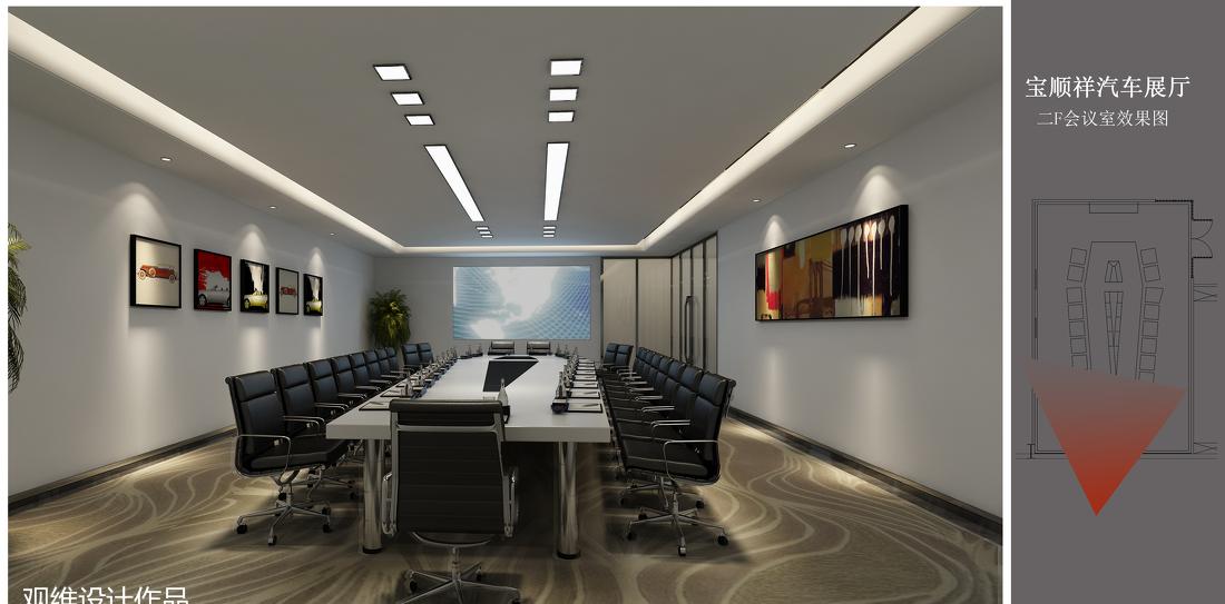 汽车展厅设计 | 融入 LOGO 元素，打造现代与私密空间-12