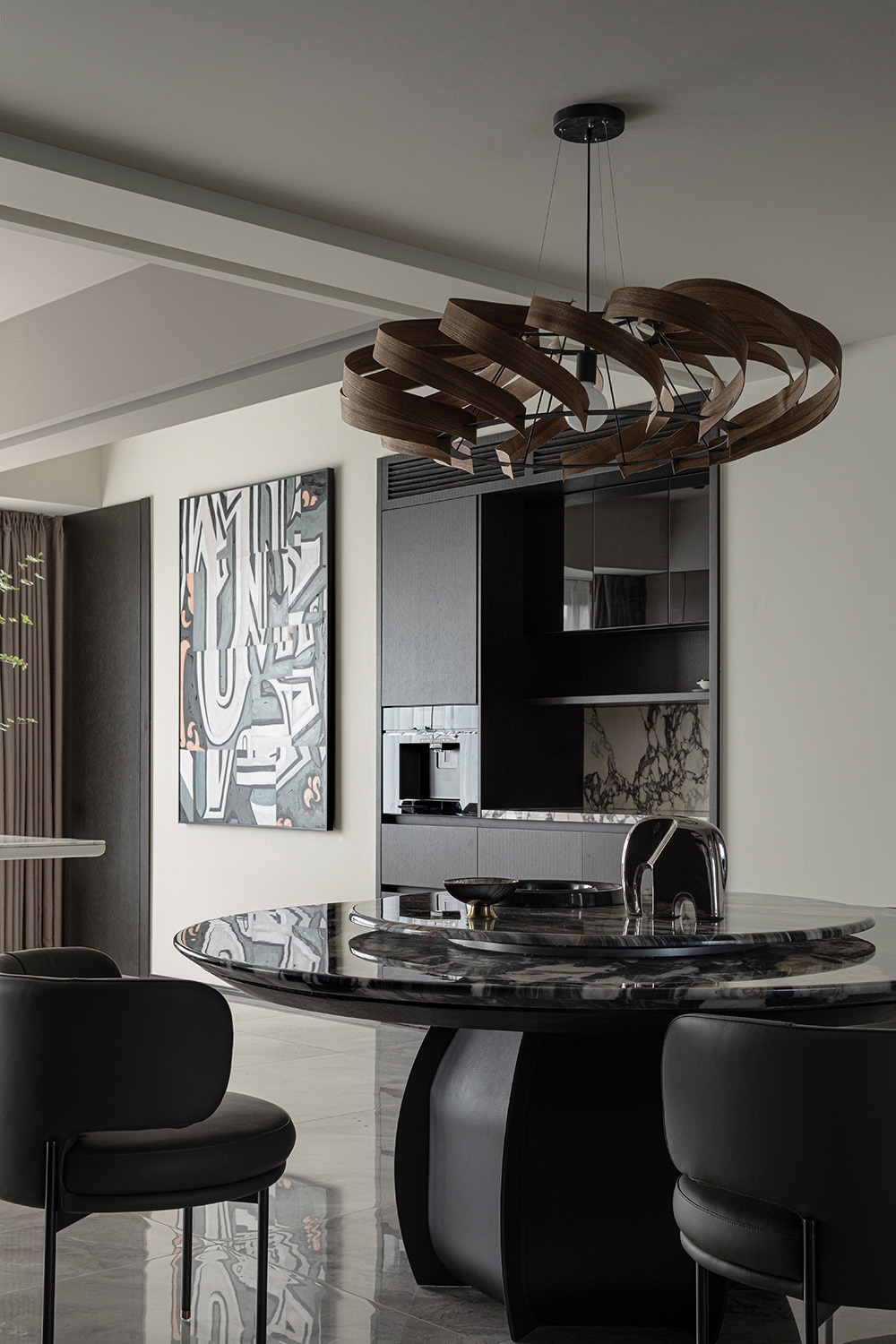 三只喜鹊|自带质感 高级深邃丨杭州黎水仁佳设计公司-33