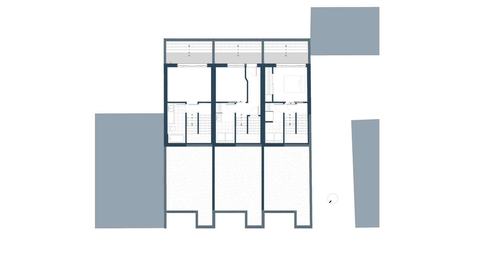 魁北克市三层联排住宅-48