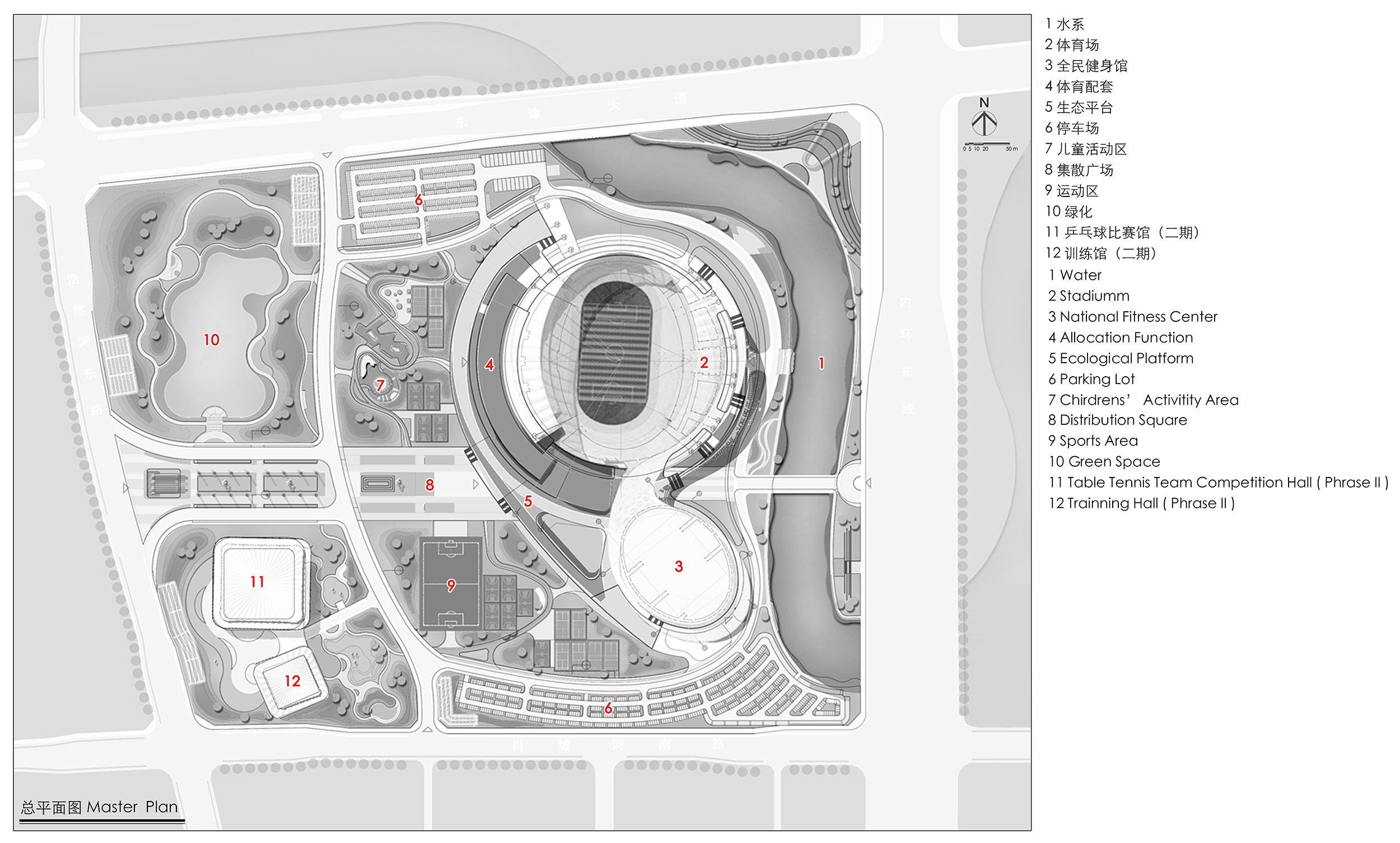 襄阳全民体育运动中心丨中国襄阳丨中南建筑设计院-51