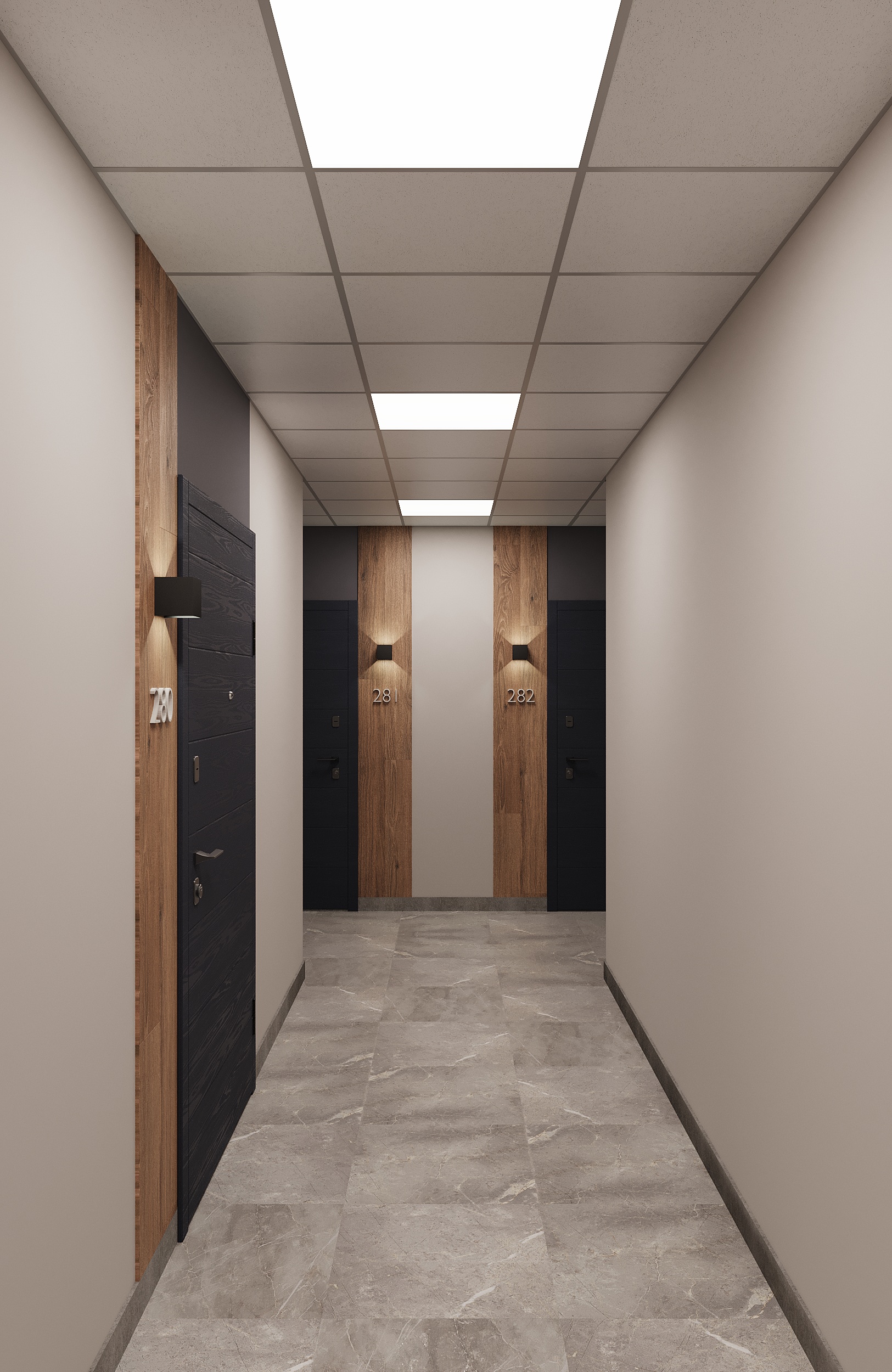 Modern Residential Lobby | Entrance Group Design-6