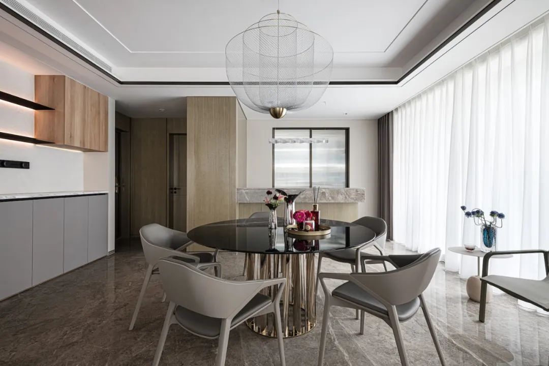 220㎡精装房改造，极具艺术性的质感空间 | 尚舍生活设计-31