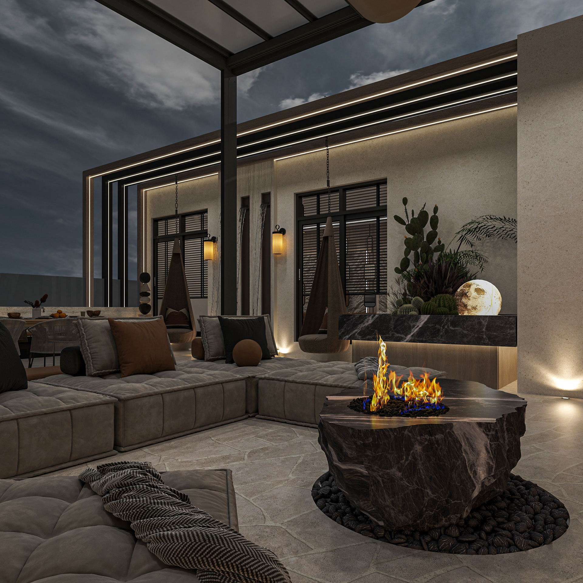 屋顶露台设计丨Salma Samy-12