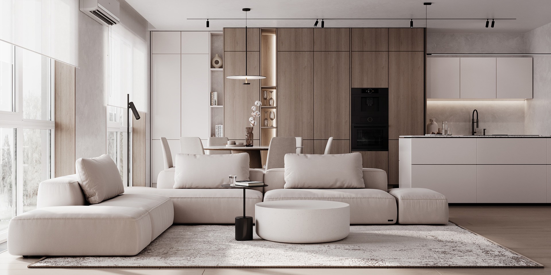 73㎡浅色系公寓设计 既舒适又温馨！-2