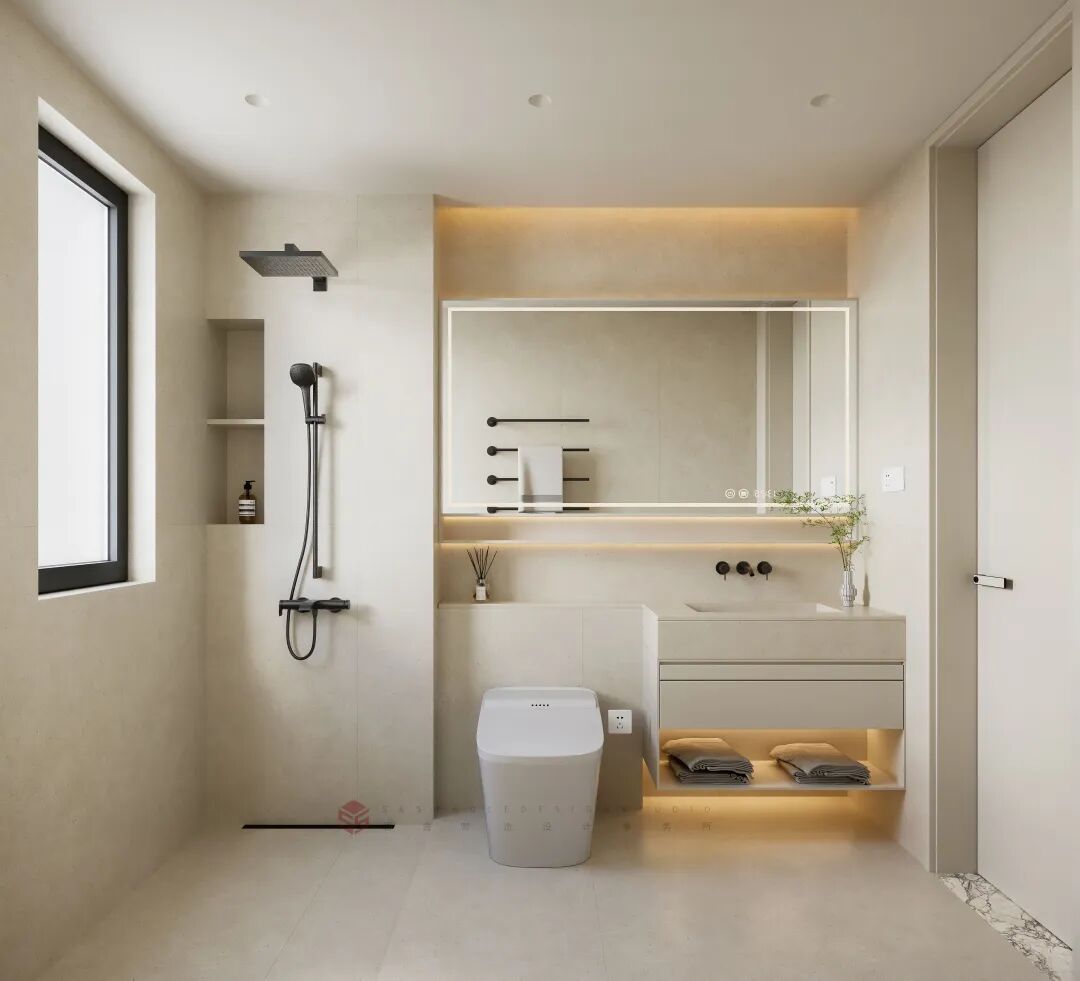 思舍全案|暖木与柔色织就的质感居所-33