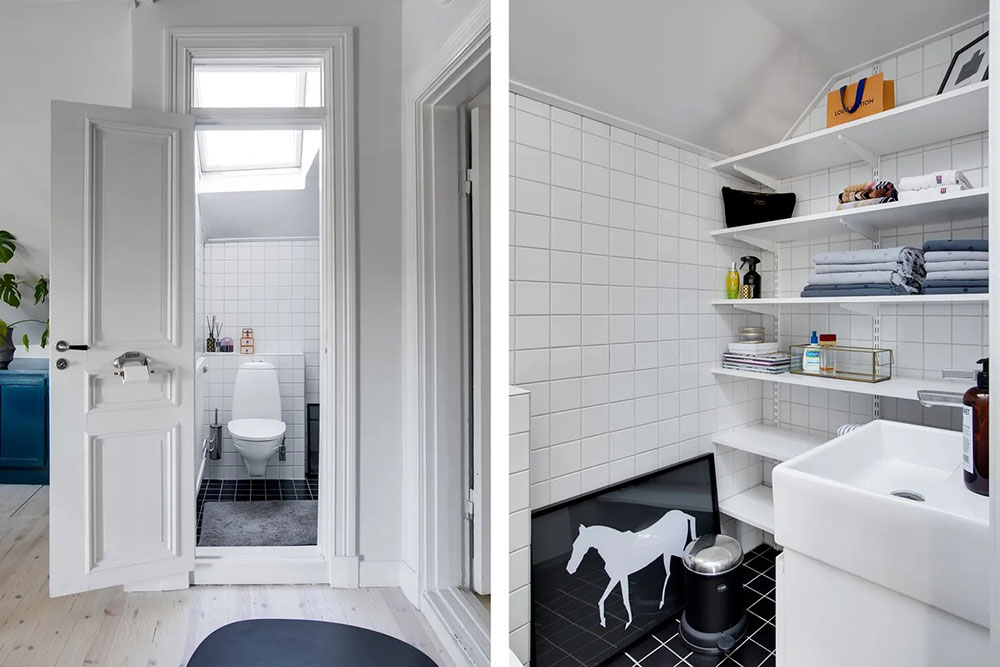 瑞典优雅公寓设计，浪漫倾斜屋顶与现代装饰的完美融合-21