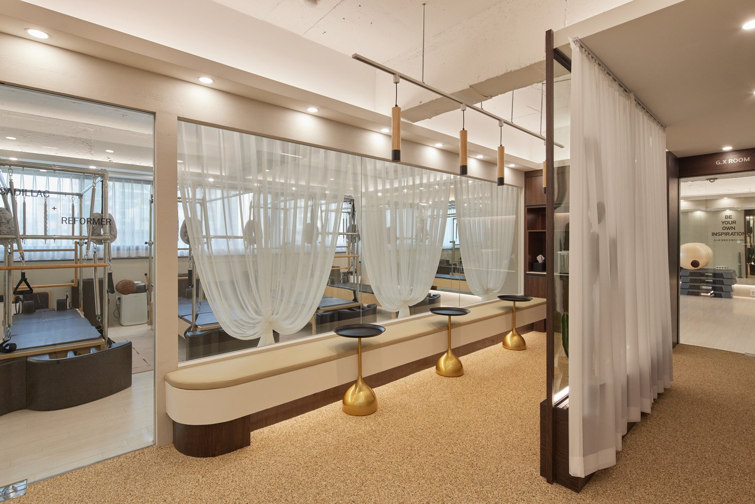 60 平高级氛围的瑜伽&普拉提空间设计-8