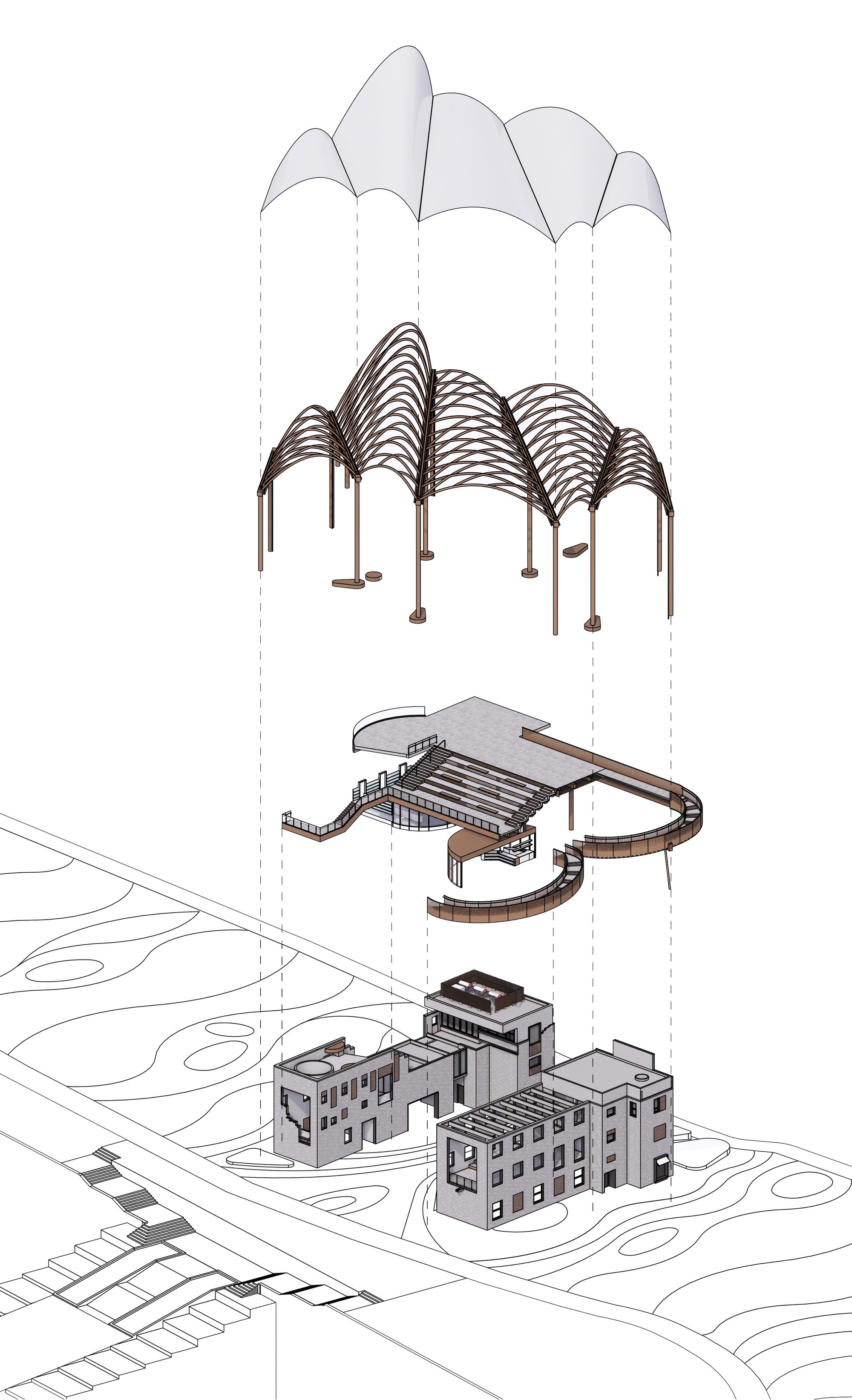 Yueyang Hualinggang Pier Tourist Center / WANG HUI | URBANUS-48