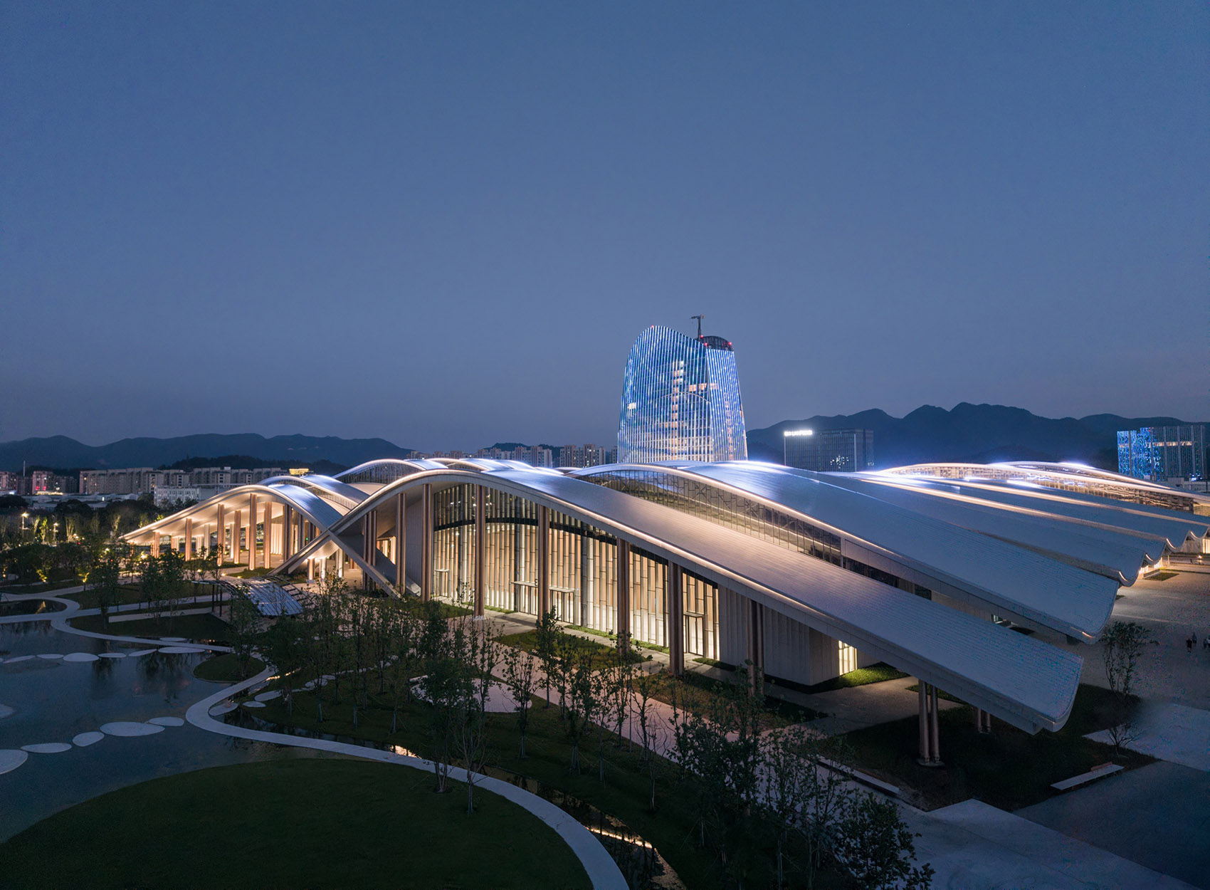 安吉国际会展中心丨中国湖州丨法何斐德,启迪,公和,ACD艺城等公司-71