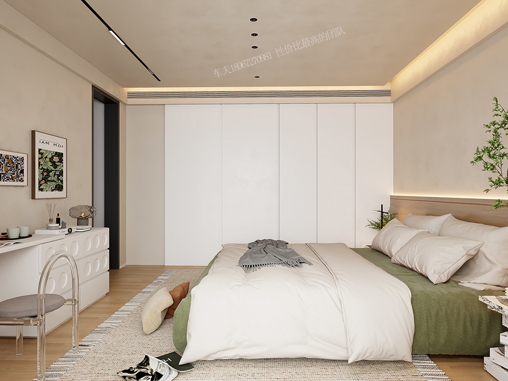 奶油风 单身公寓-4