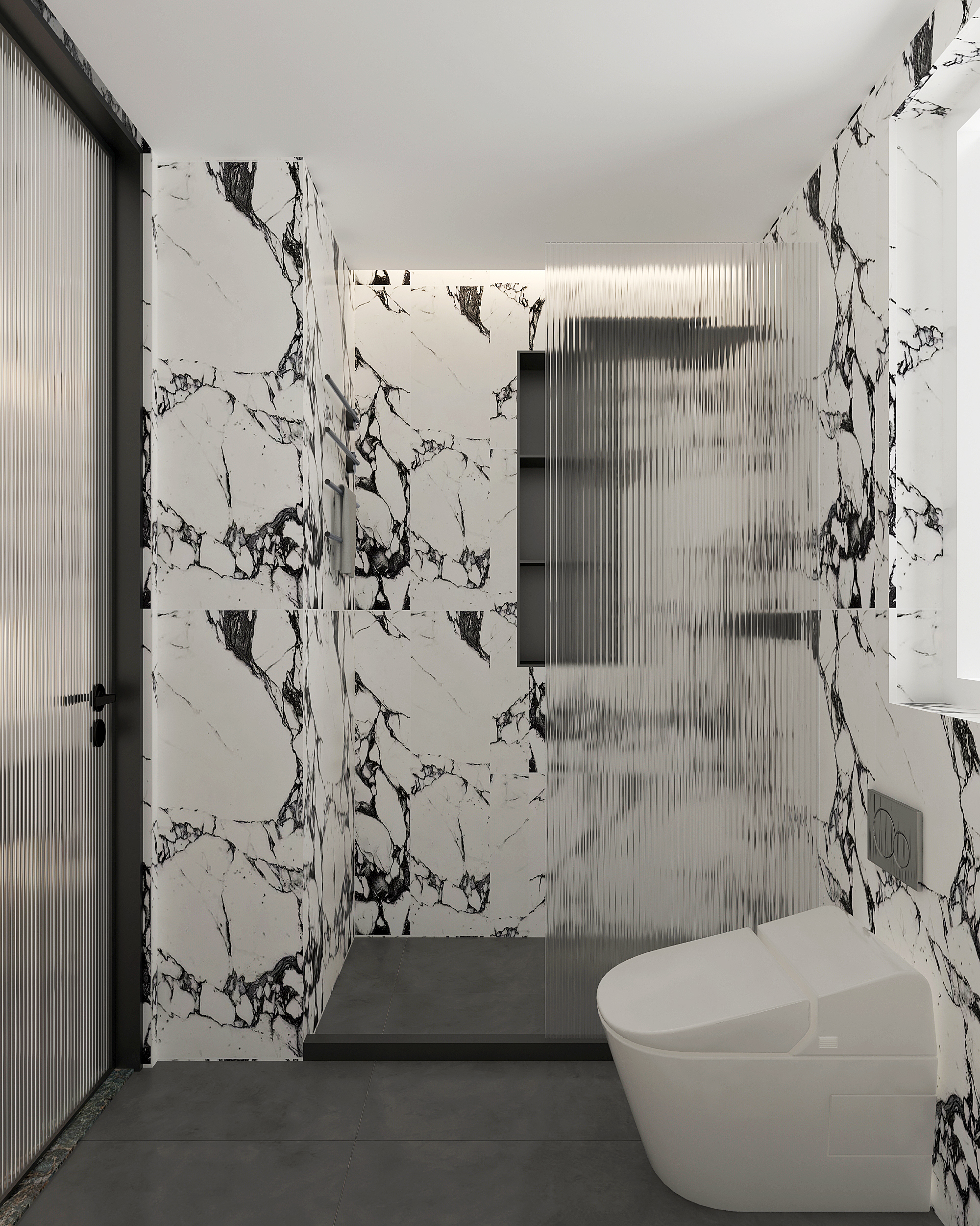 黑白灰极简家装///瀚正.御景城-11