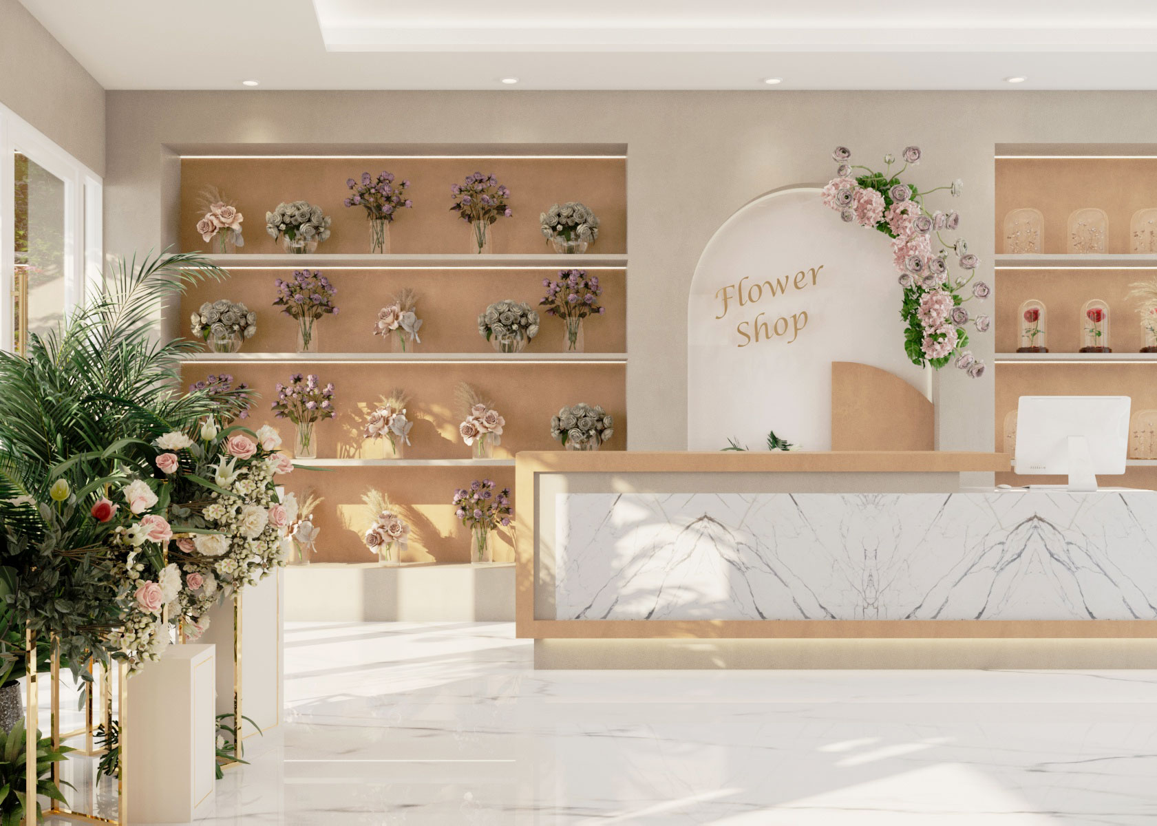 沙特阿拉伯花店设计-6