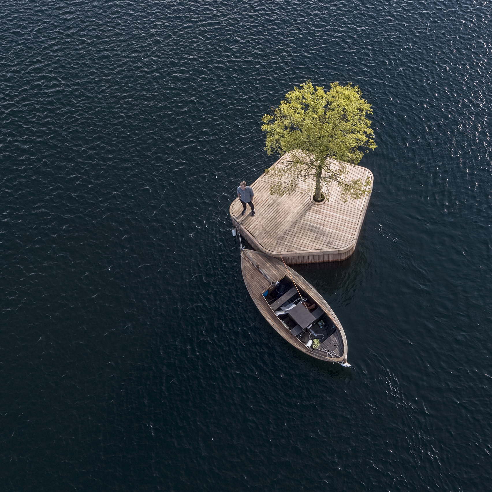 Artificial island creates floating events space in Copenhagen harbour-0