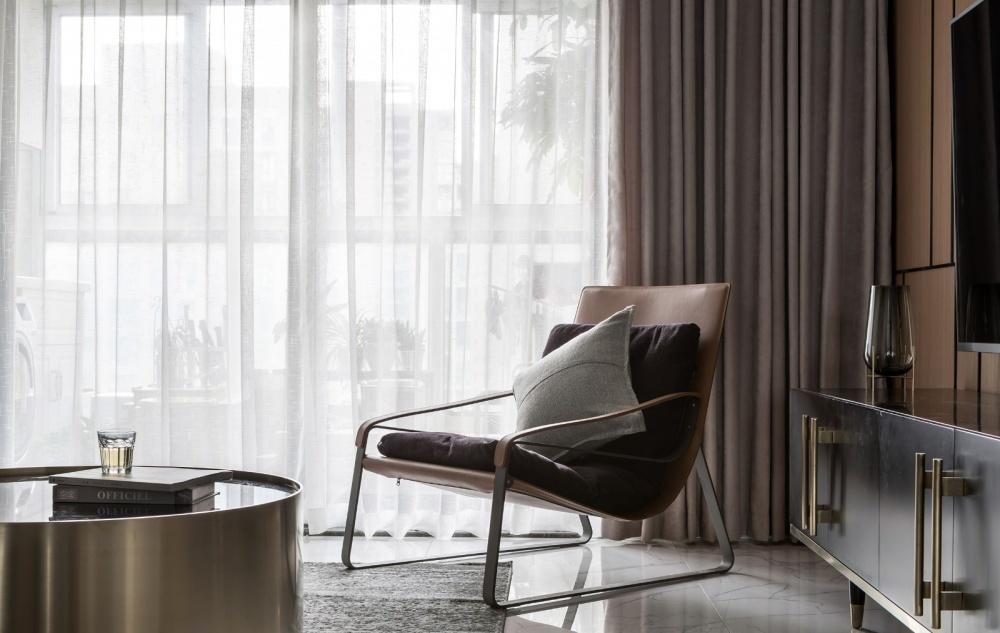 上北设计 | 打造精致空间，黑色不锈钢与香槟金的经典搭配-8