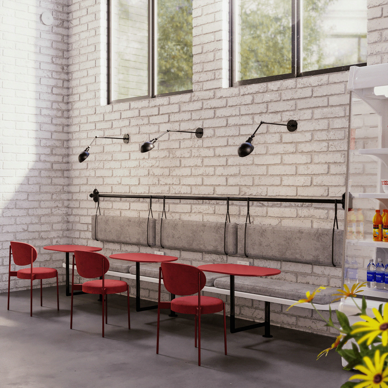 工业风快餐店设计-5