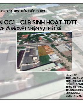 GIAI ĐOẠN 1 - ĐỒ ÁN CÔNG CỘNG CLB TDTT