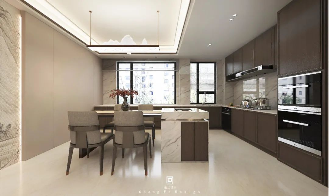 绿谷·云山墅 · 新中式风格的诗意家居设计丨中国泰安丨虫二设计-16