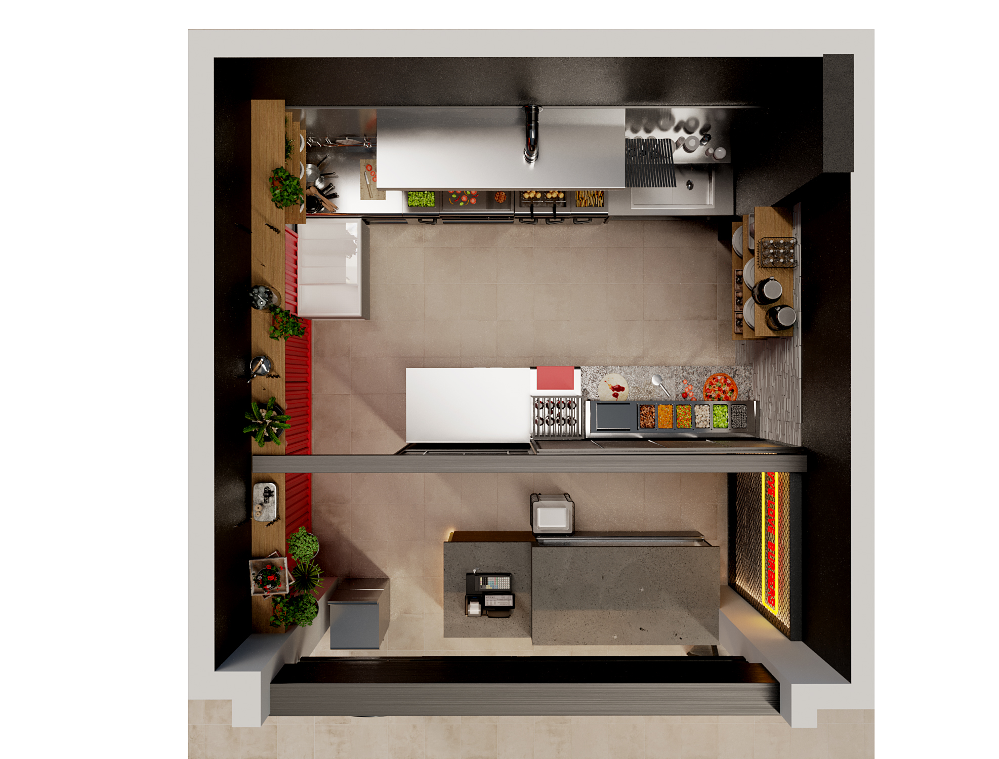 Fresh Burger 快餐店室内设计丨法国-11