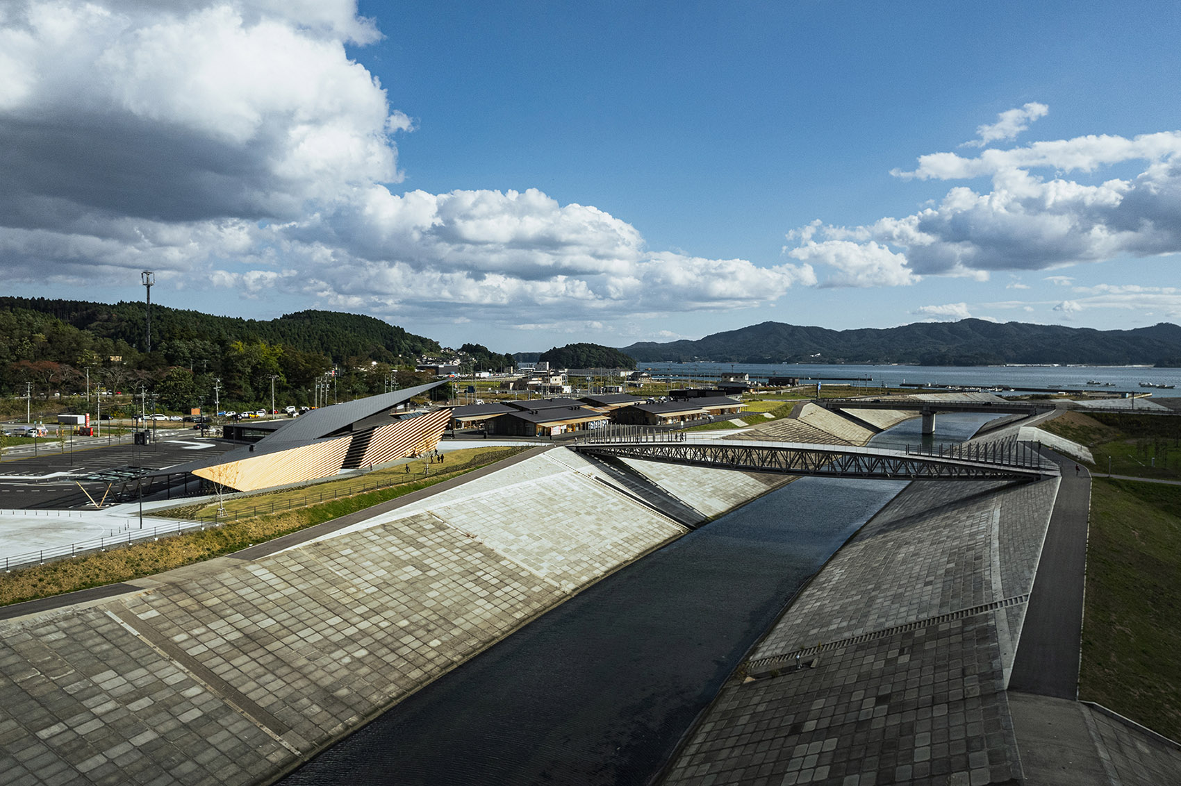 日本宫城县道之驿 Sansan 南三陆丨隈研吾建筑都市设计事务所-12