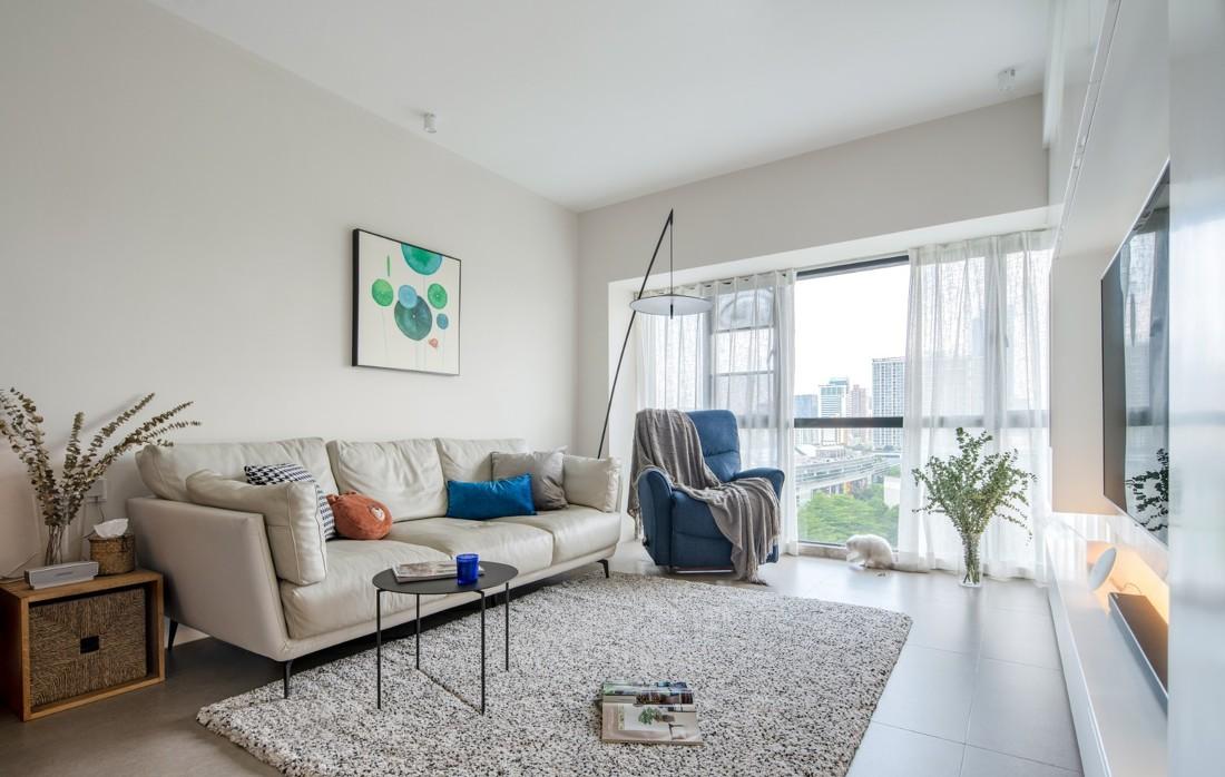 平层诗意栖居 | 灰阶 X 木色打造舒适五口之家-12