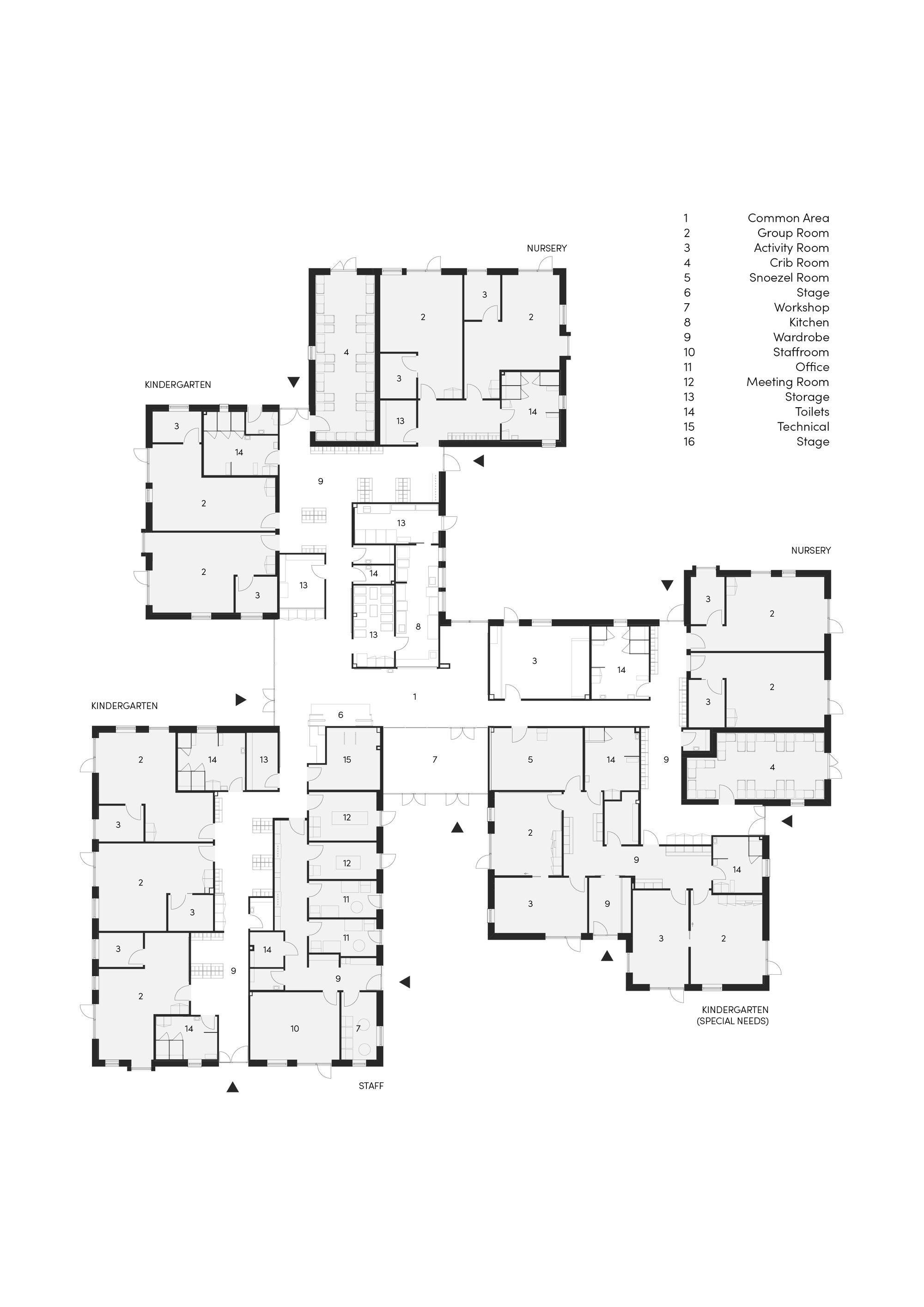 孩子们的森林乐园丨丹麦丨丹麦 GinnerupArkitekter 建筑事务所-8