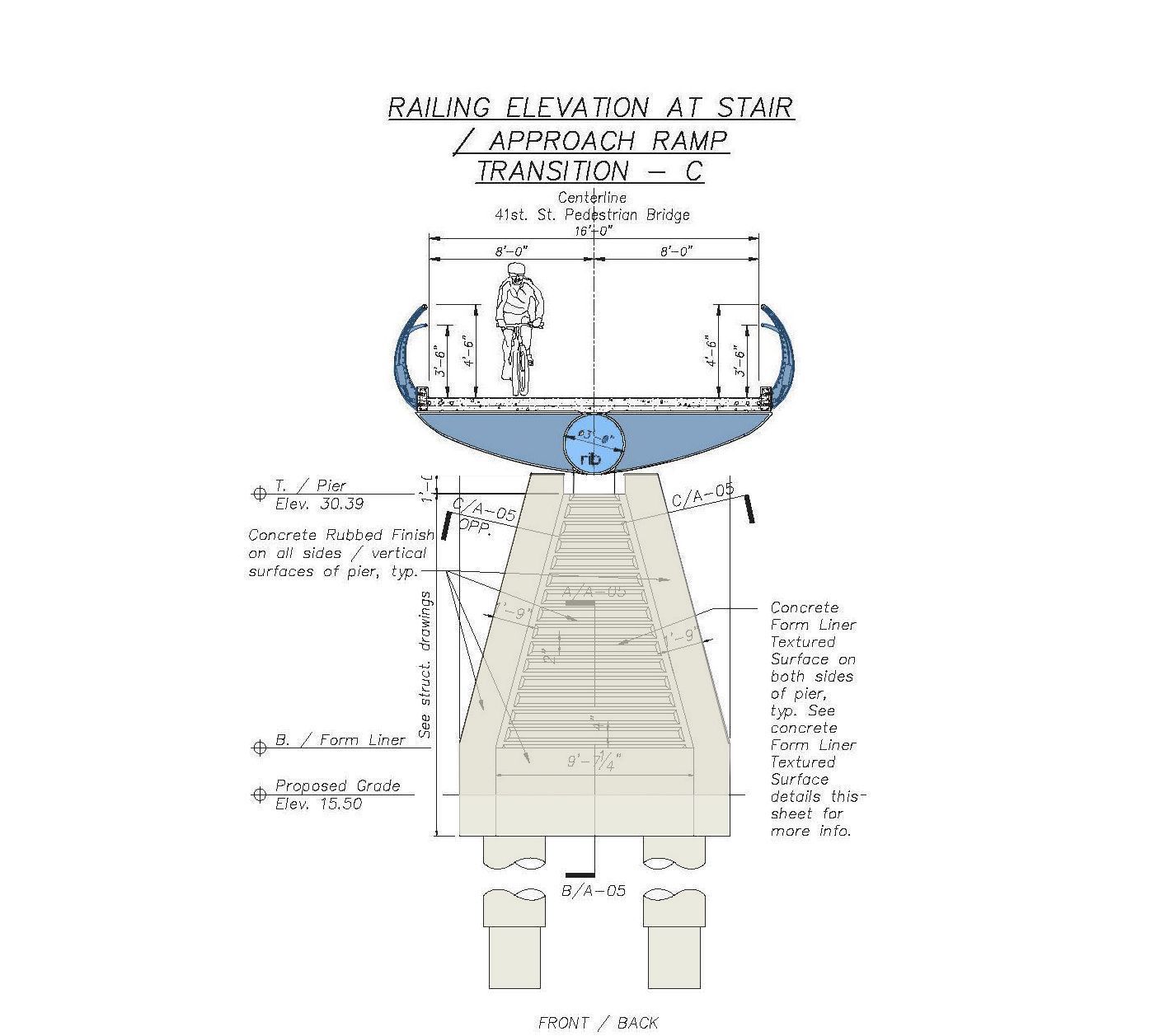 41st and 43rd Street Pedestrian Bridges Chicago | Cordogan Clark & Associates-36