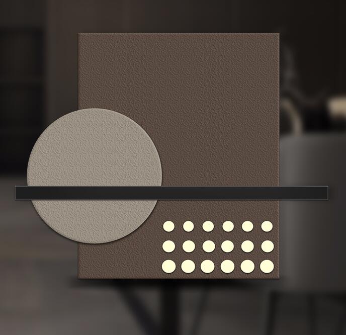 立体皮革金属实物画现代简约轻奢客厅卧室样板间餐厅装饰画挂画-6