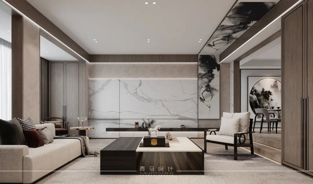 龙湖双珑原著联排别墅设计丨青马别墅空间设计-61