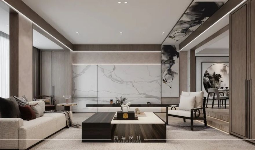 龙湖双珑原著联排别墅设计丨青马别墅空间设计-61