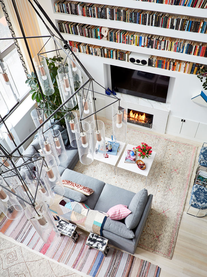 纽约独特双层公寓设计 | 创意、功能与自由的空间-2