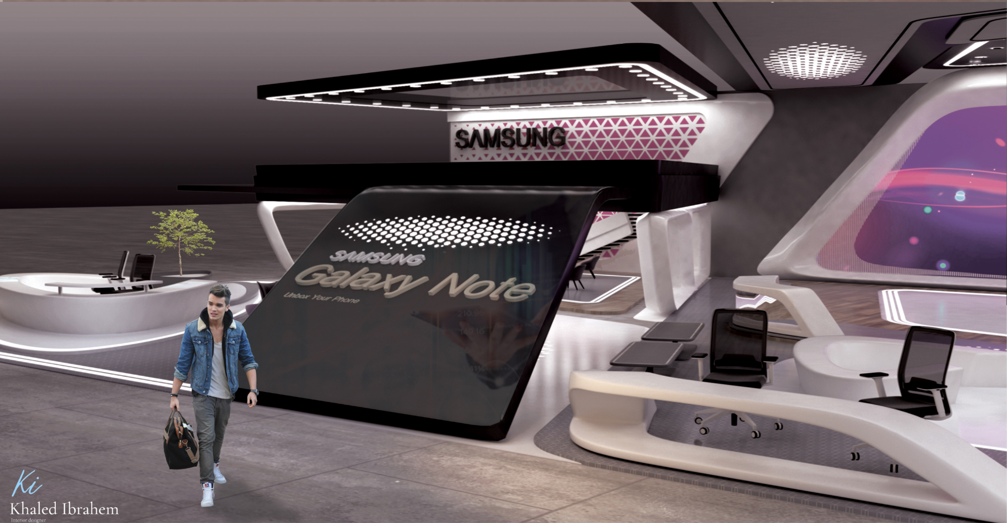 三星展览展台设计丨KHALED IBRAHEIM-21
