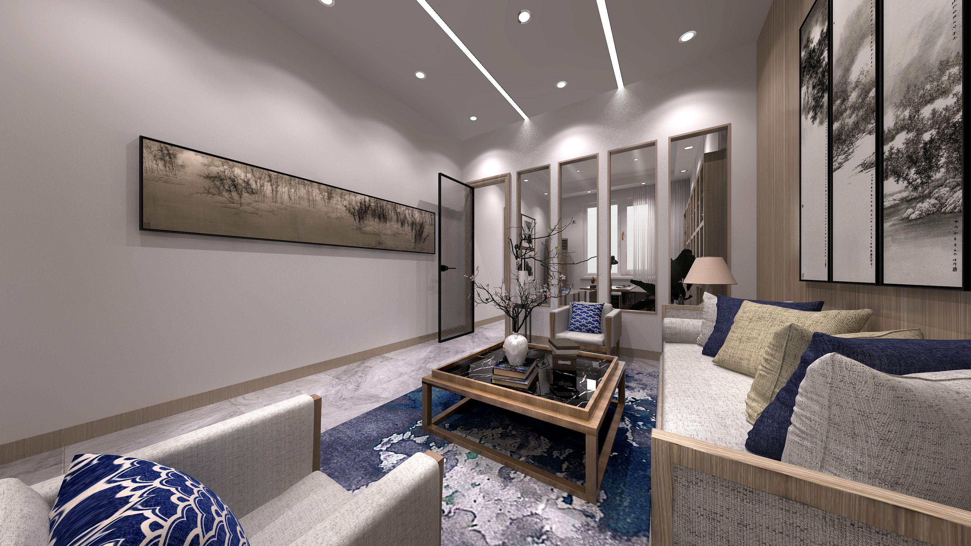 广西某学校办公室设计-5