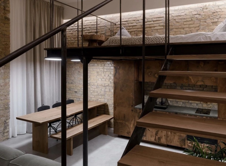 乌克兰 41㎡工业风 Loft,个性与实用兼具-57