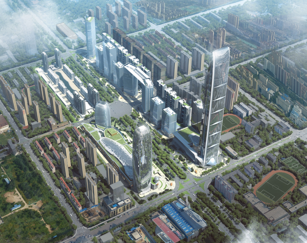 天山世界之门国际金融中心丨中国石家庄丨Aedas 建筑设计事务所-0