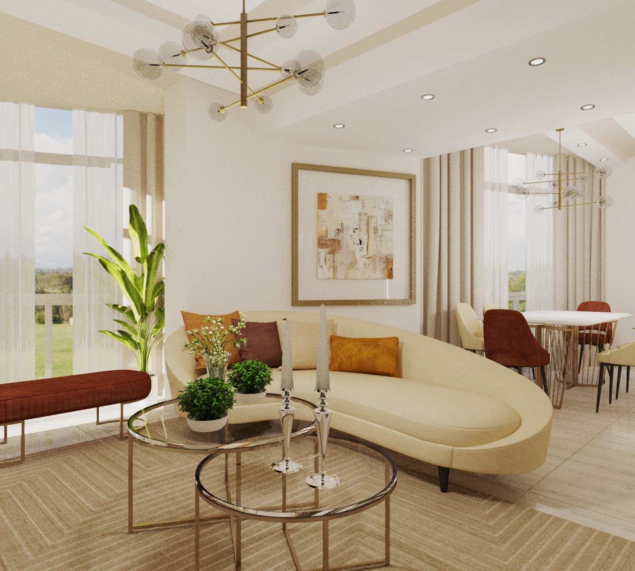 LIVING ROOM DESIGN - DISEÑO DE SALA COMEDOR-0