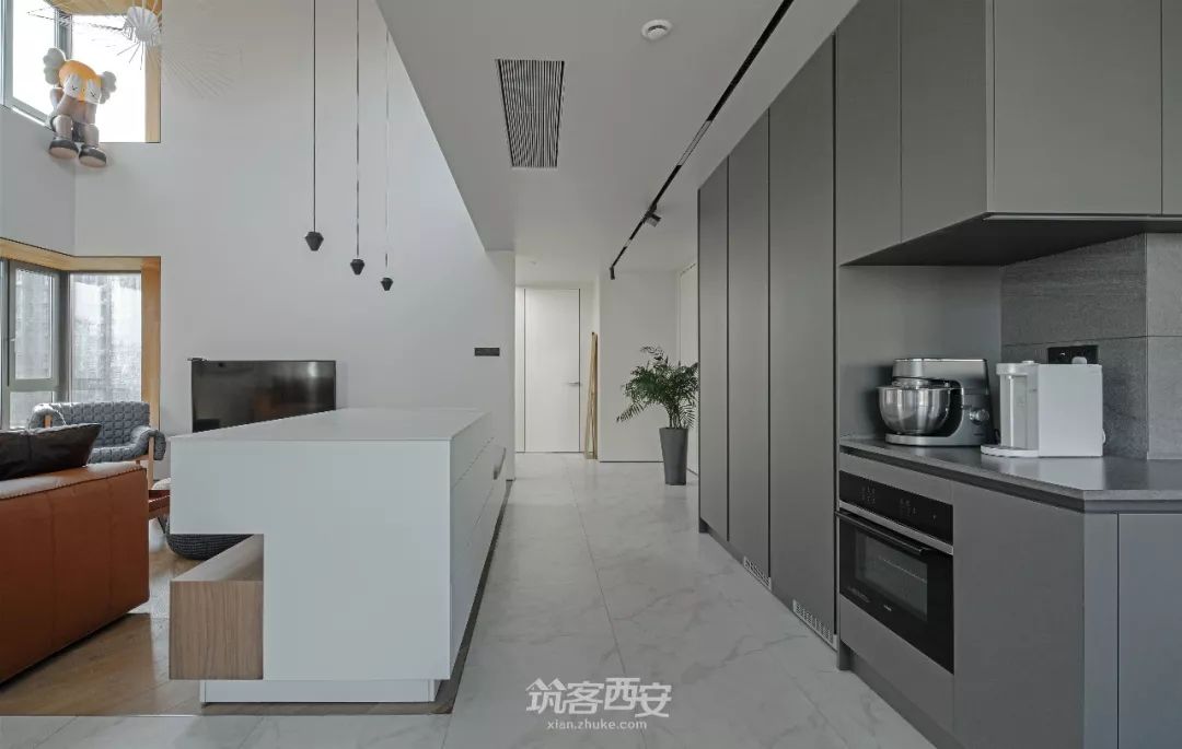 兰亭·望 | 李翔设计师的简约复式空间设计-44