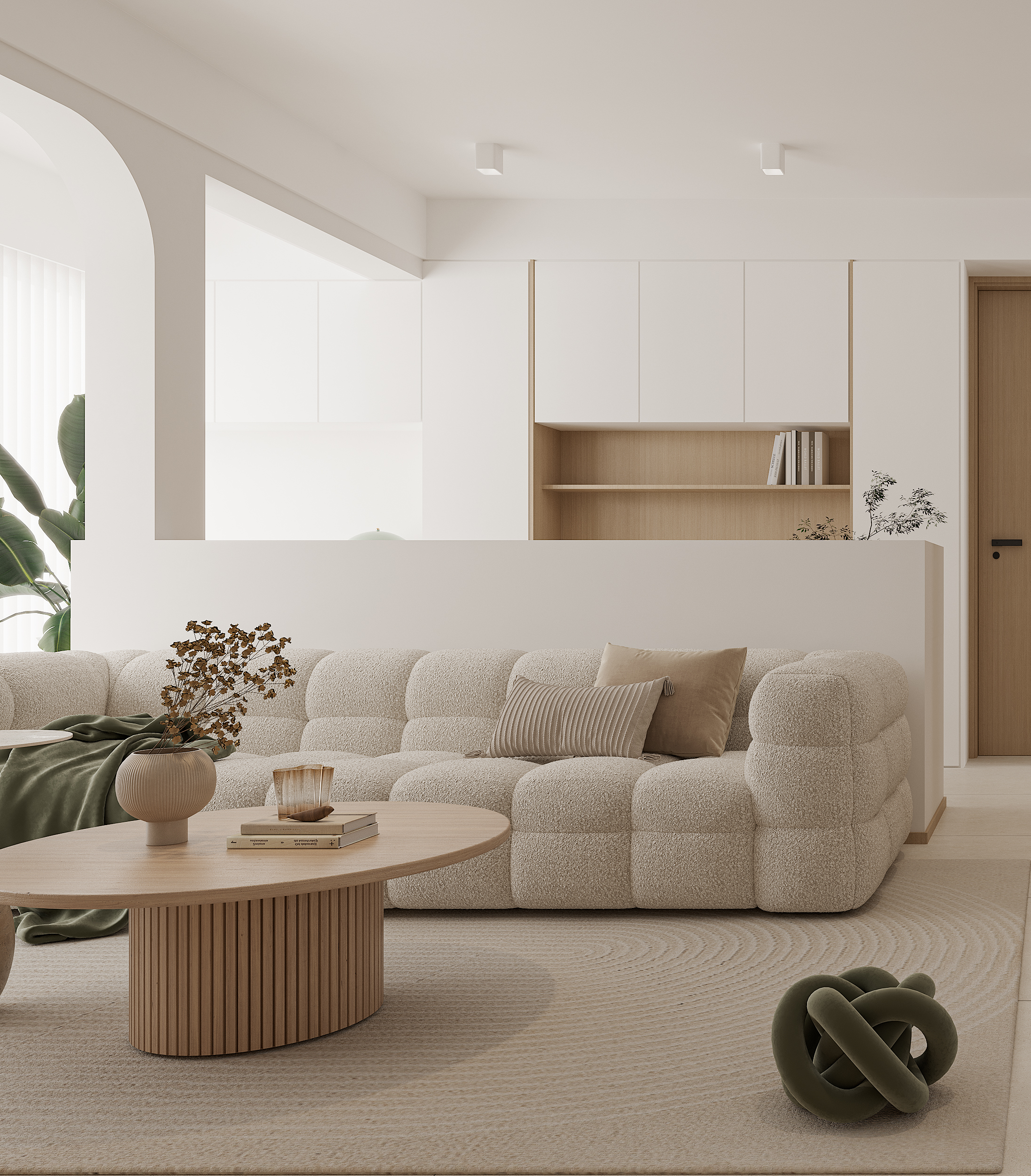 奶油简约小户型-0