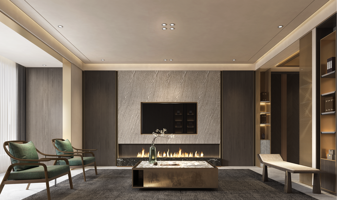 新中式轻奢平层设计-10