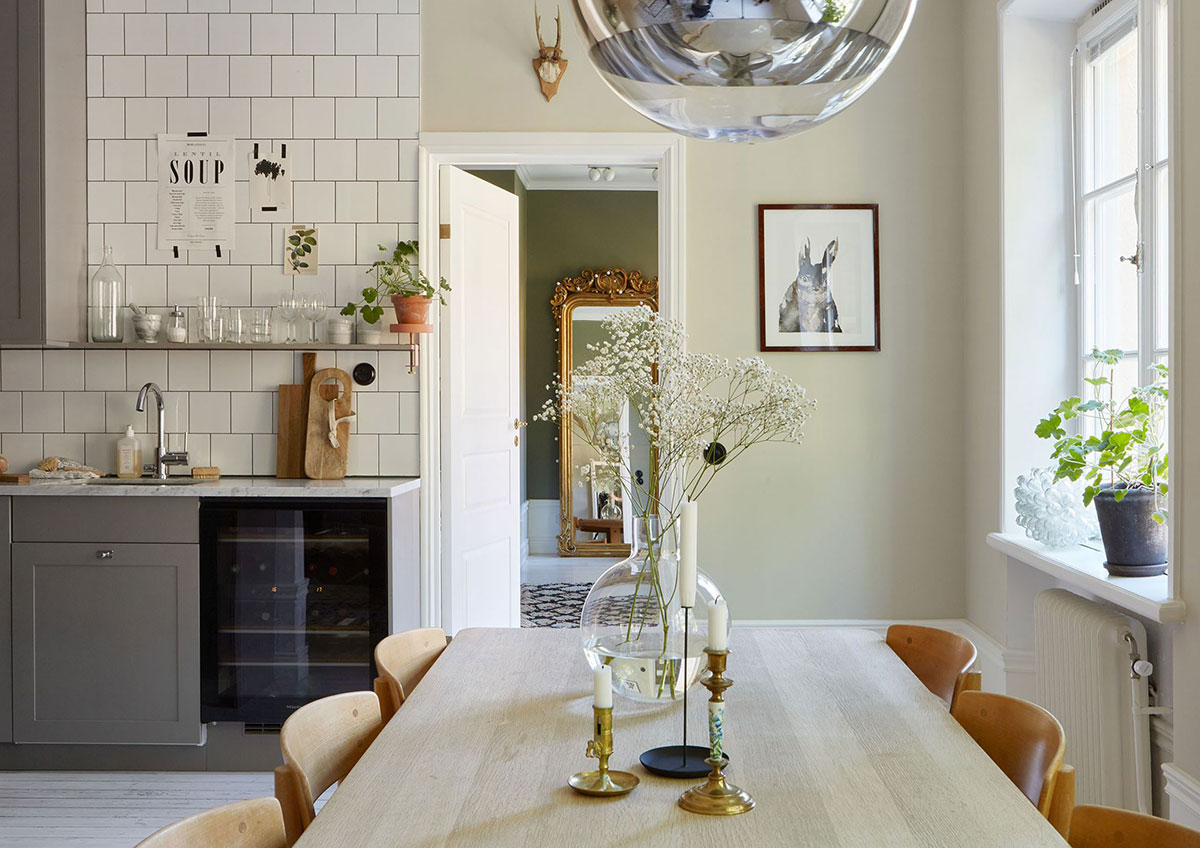 瑞典 66 平米公寓 | 绿意盎然的自然主题设计-3