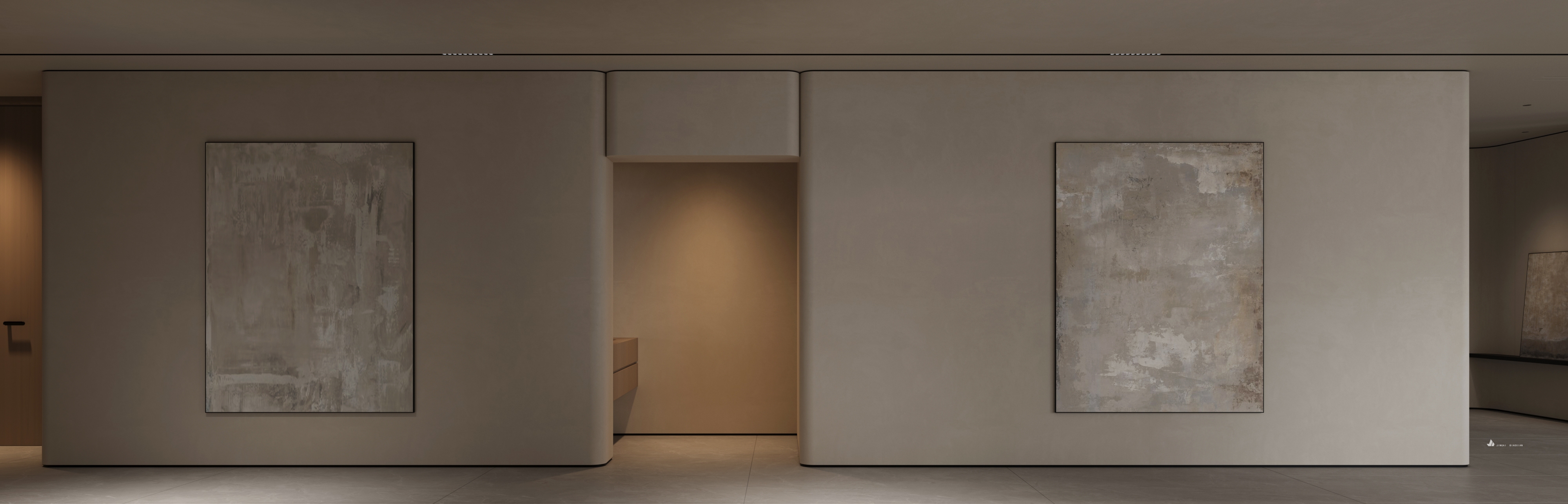 顶流现代挑空别墅-33