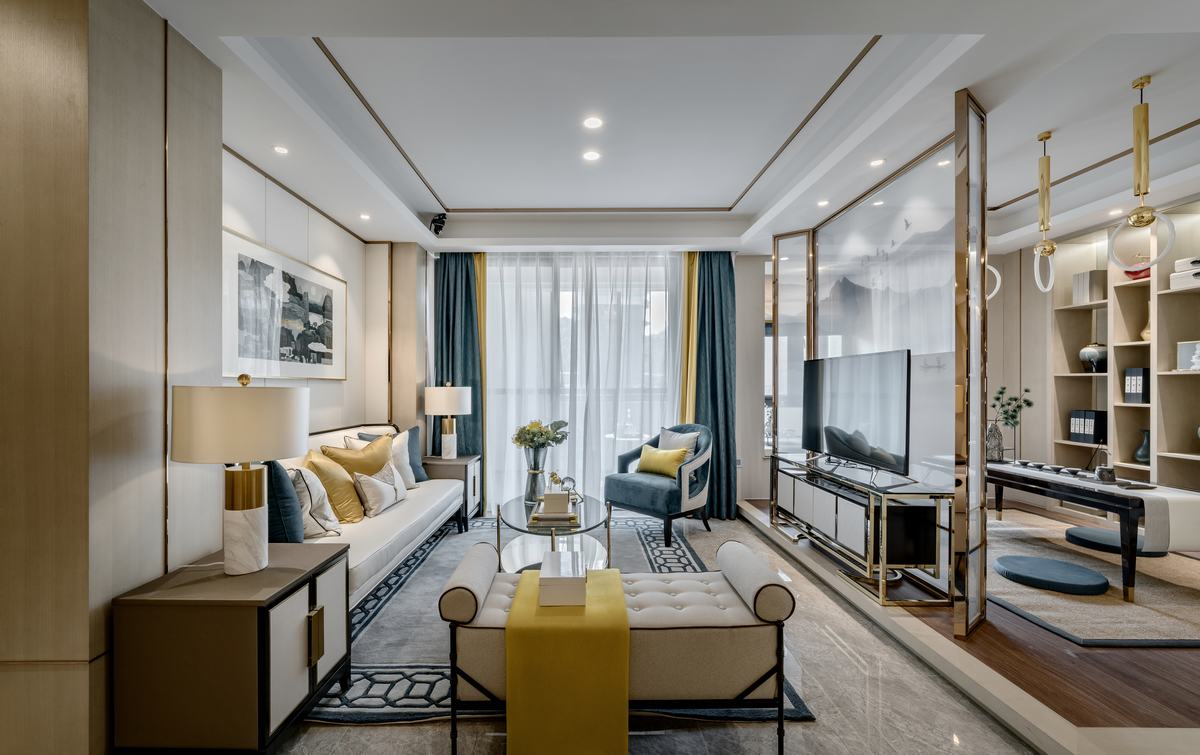 融汇·现代中式样板间  品川设计-品悦公装-6