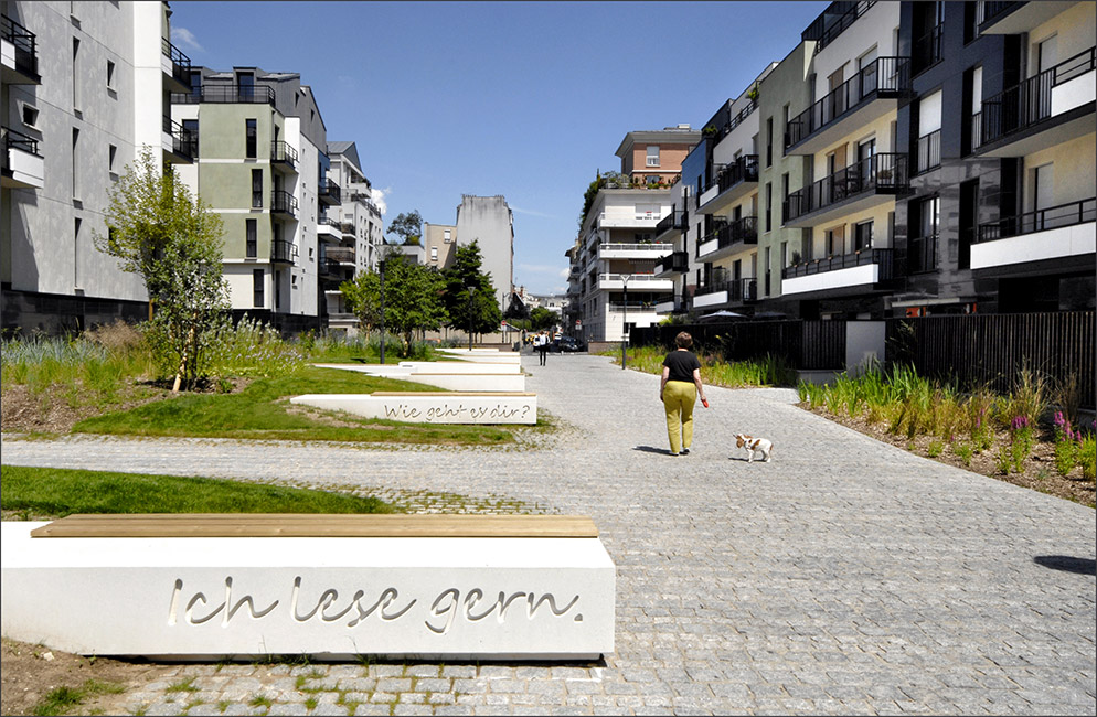 法国巴黎 Allée de Berlin Spandau 人行通道景观设计-12