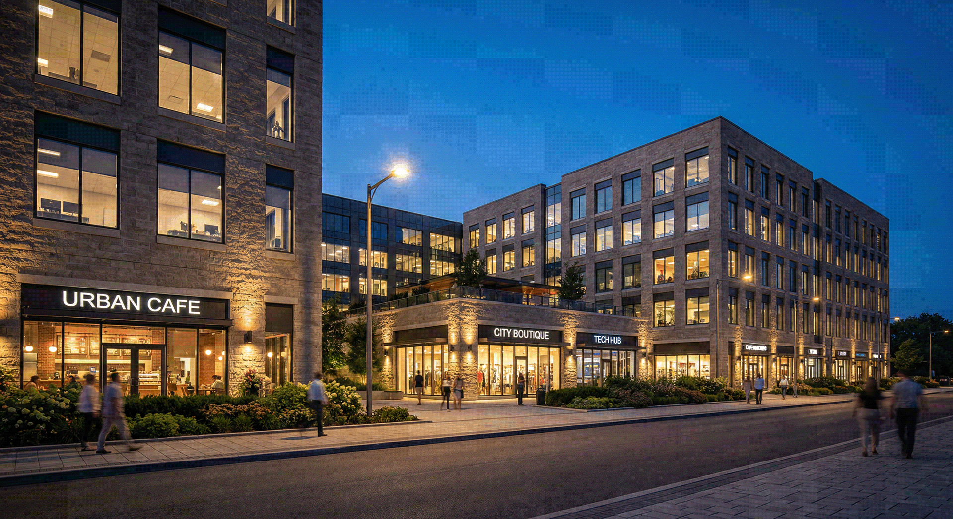 Mixed-Use Commercial Complex Rendering-6