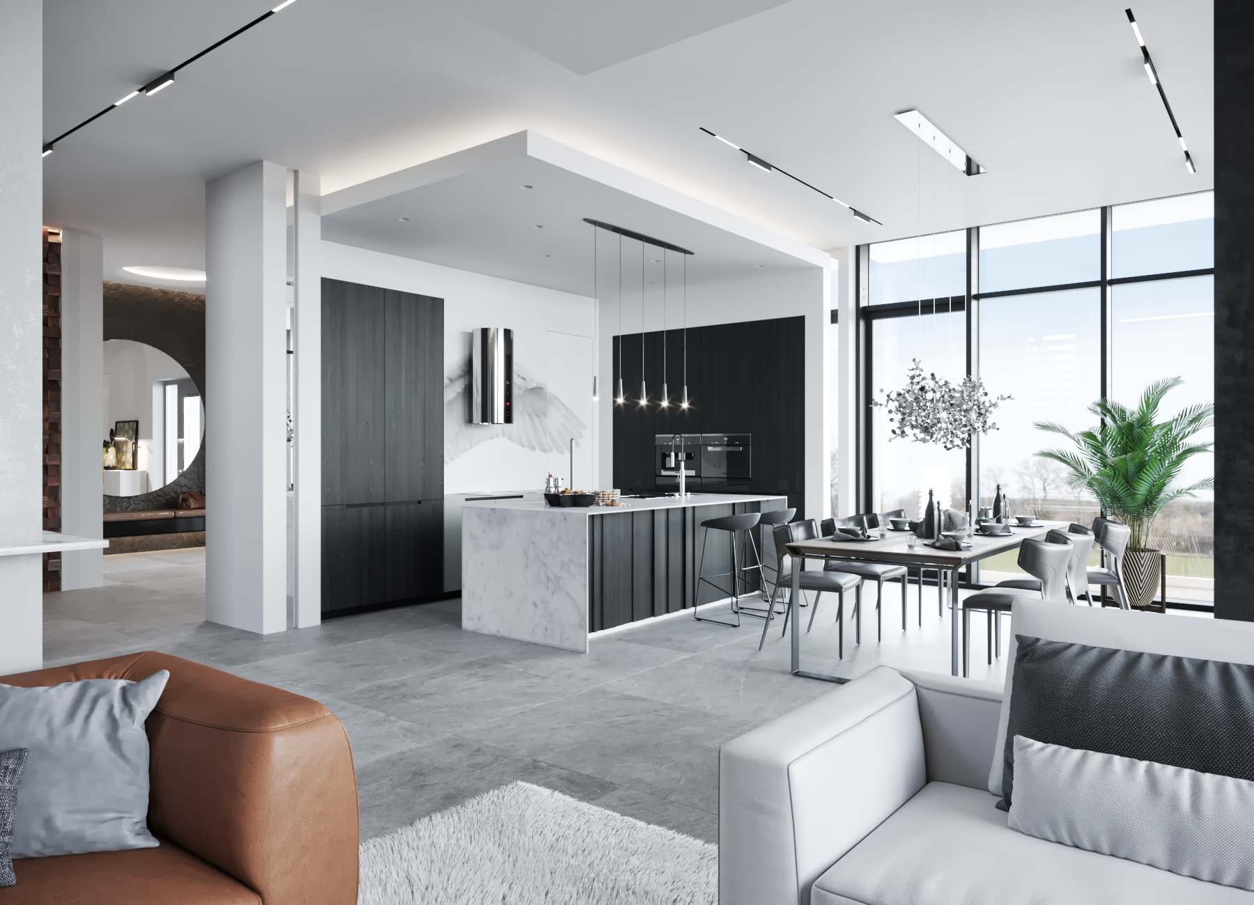 Interior in the house "Cold steel"-2