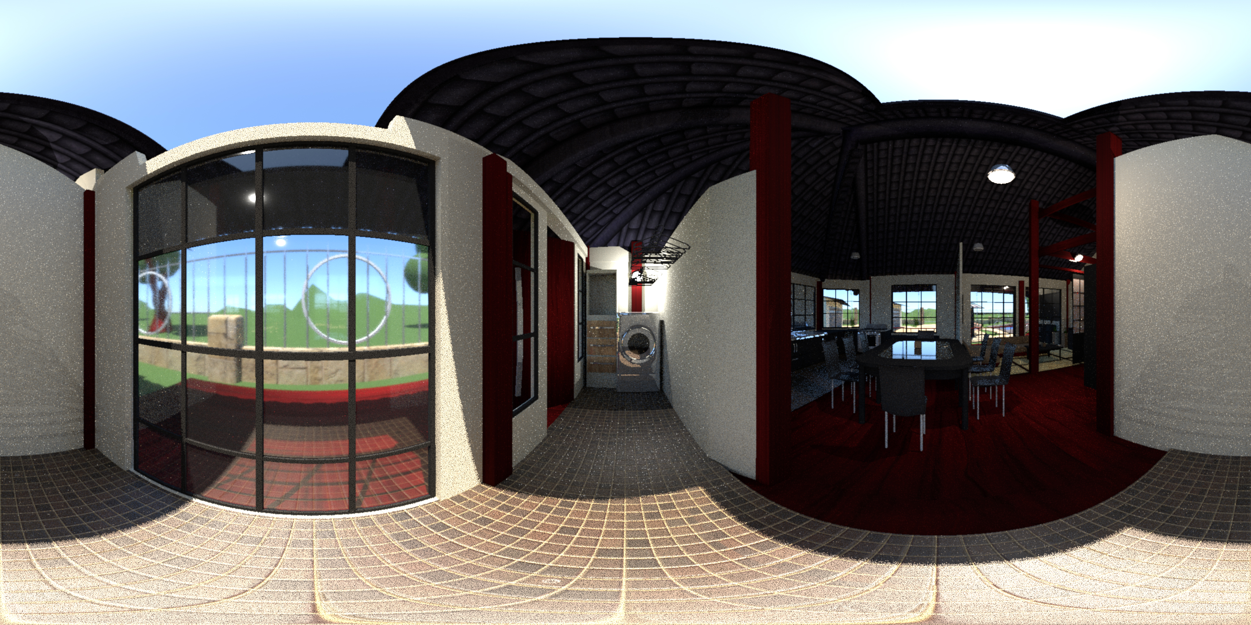 cartoon japanese modern house-8