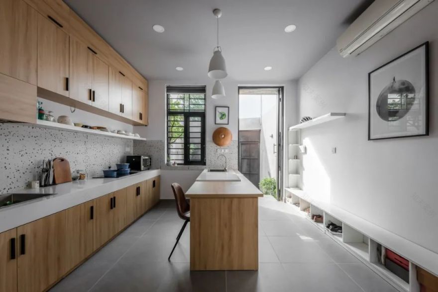 绿色环绕的越南西贡 94 平米住宅设计-10