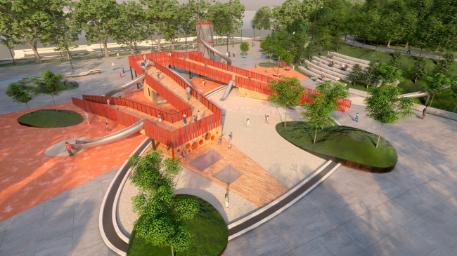 Тольятти市汽车厂区滨水区改造项目丨俄罗斯丨“Гипрокоммундортранс” 研究所,Т.М.创意工作室-41