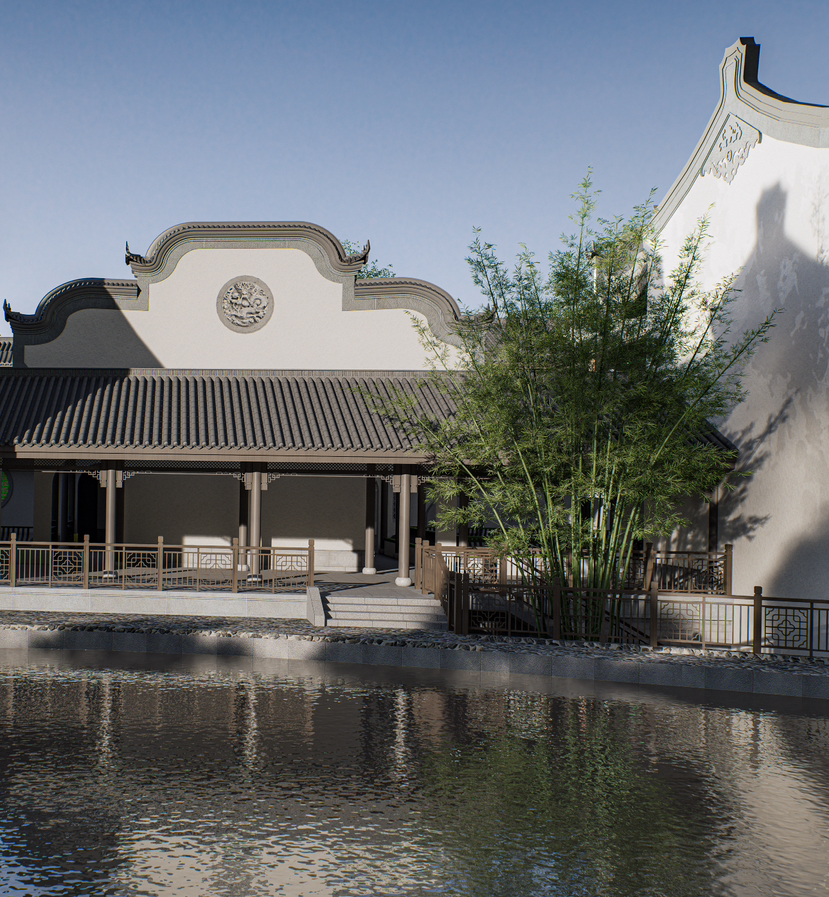 中式建筑庭院，我们的设计作品。-3